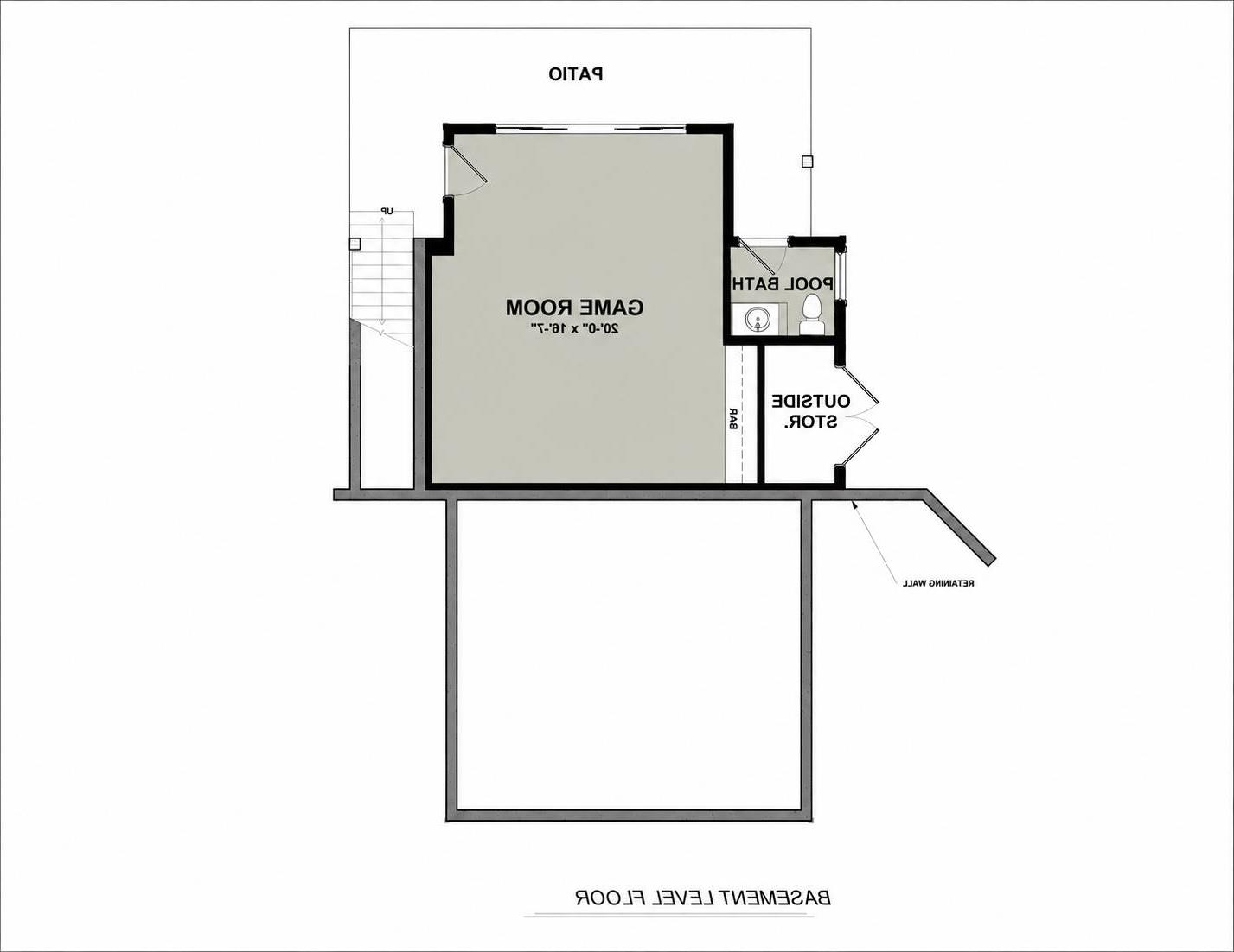 Basement Plan image of Springside House Plan