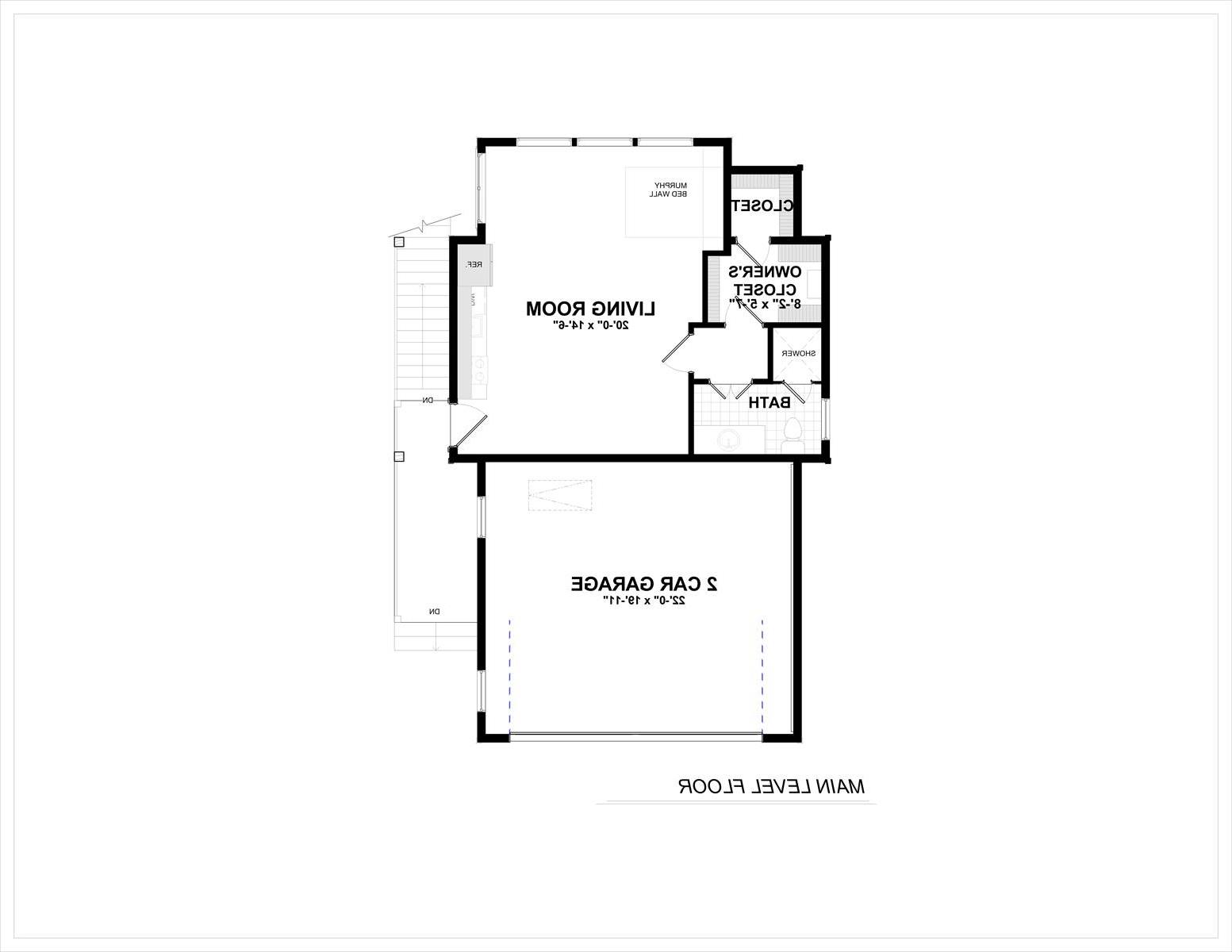 1st Floor image of Garage House Plan