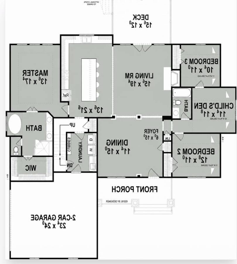 1st Floor image of Aiken I House Plan