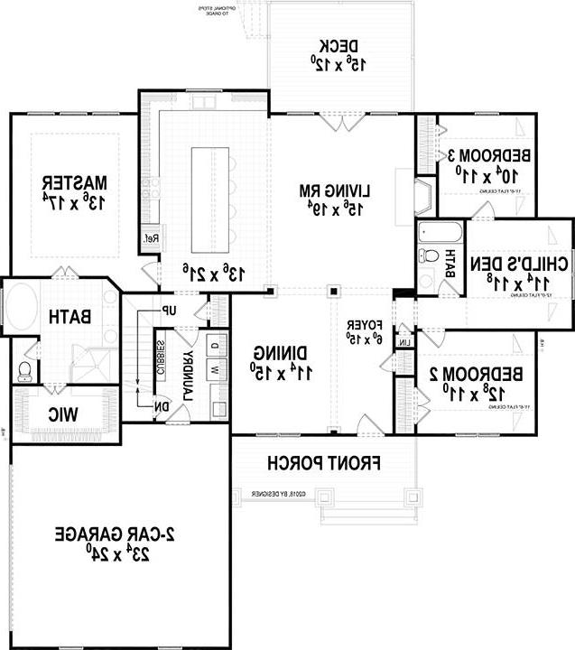 1st Floor image of Aiken I House Plan