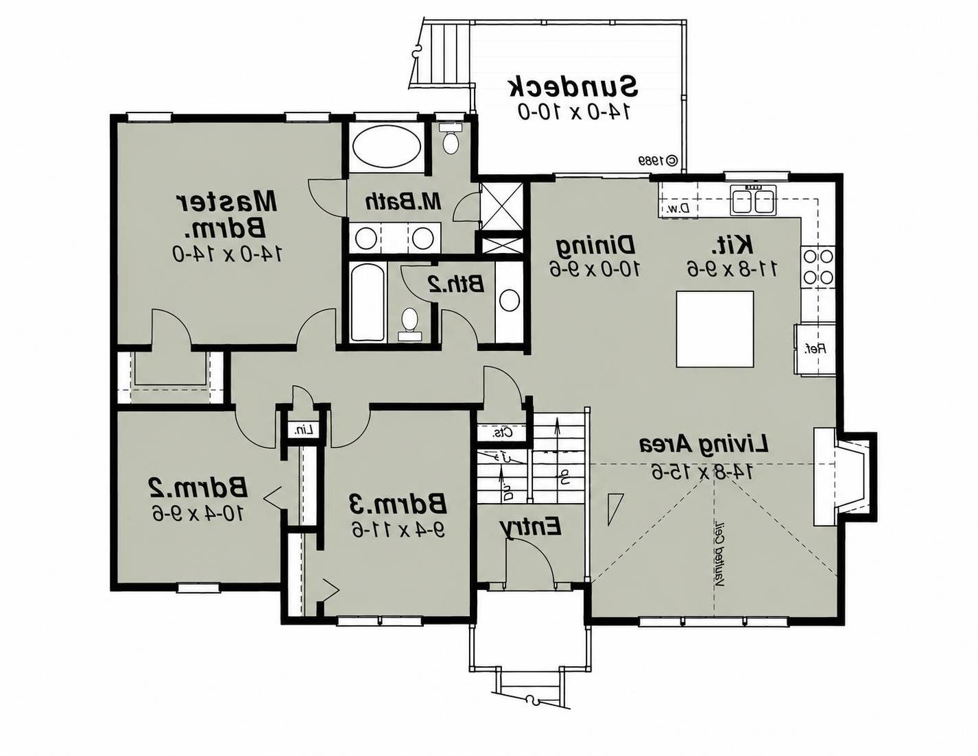 1st Floor image of Woodbridge Heights House Plan