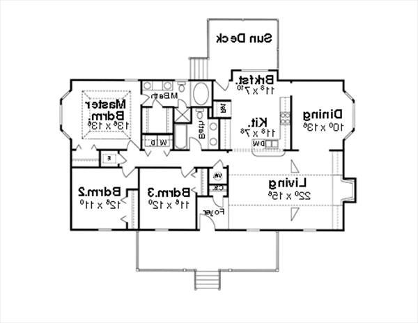 Floor Plan image of Chamblee II House Plan