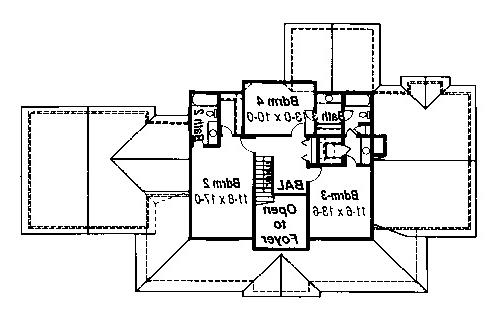 Second Floor image of Garrison House Plan