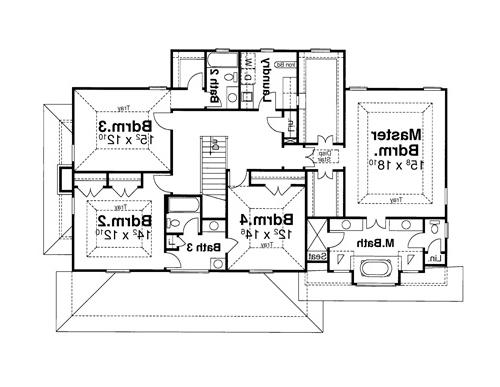Second Floor image of HAMPTON House Plan