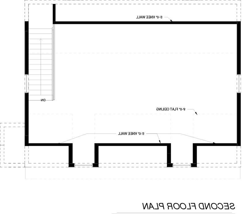 2nd Floor image of Garage House Plan