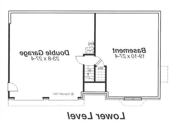 Lower Level image of ST. JAMES House Plan
