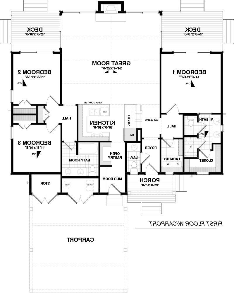 1st Floor image of Jasper House Plan