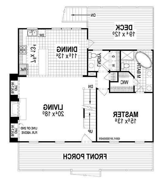 First Floor image of Woodland II House Plan