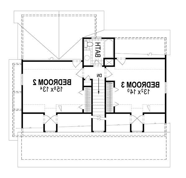 Second Floor image of Woodland II House Plan