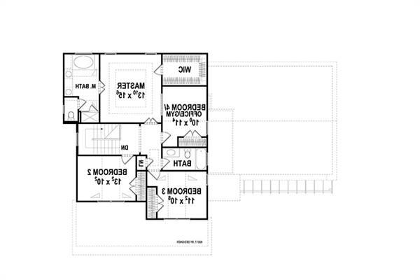 Second Floor image of Hawthorne IIA House Plan