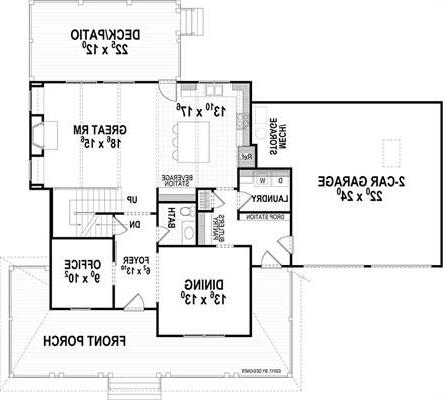 First Floor image of Hawthorne IIC House Plan